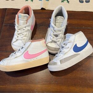 Nike Blazer Mid '77 Toddler Bundler Pink And Blue Size 8
